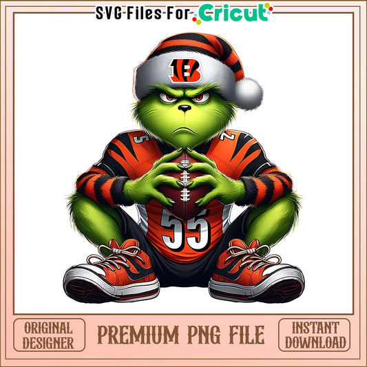 Grinch player football Bengals png, Cincinnati Bengals png, NFL png