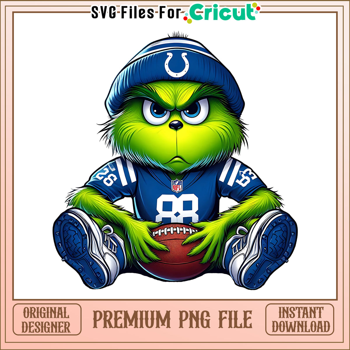 Grinch player football Colts png, Indianapolis Colts png, NFL png – svg ...