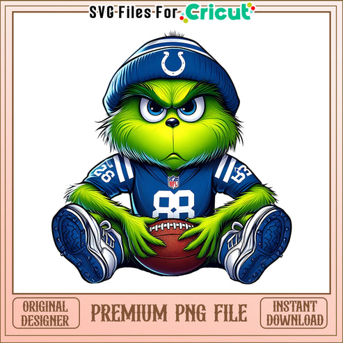 Grinch player football Colts png, Indianapolis Colts png, NFL png – svg ...