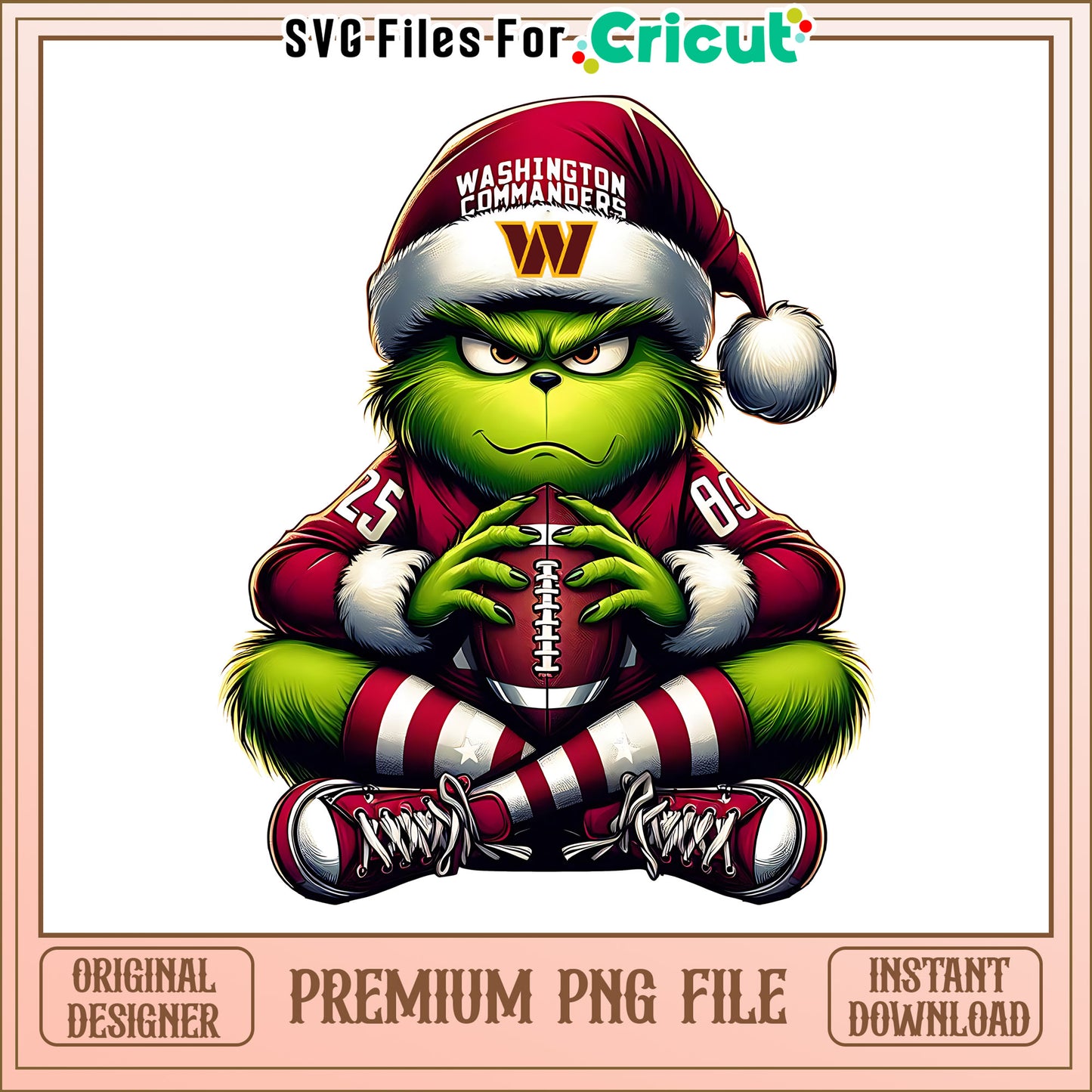 Grinch player football Commanders png, Washington Commanders png, NFL png