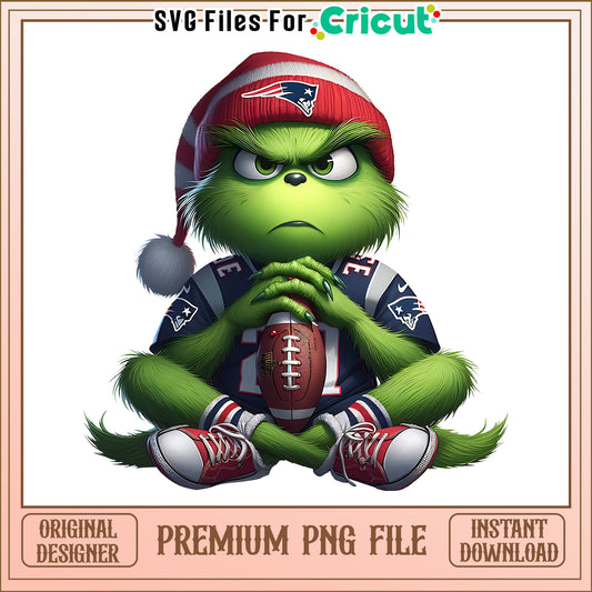 Grinch player football Patriots png, New England Patriots png, NFL png