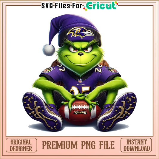Grinch player football Ravens png, Baltimore Ravens png, NFL png