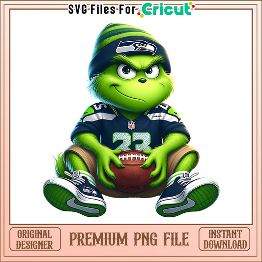 Grinch player football Seahawks png, Seattle Seahawks png, NFL png