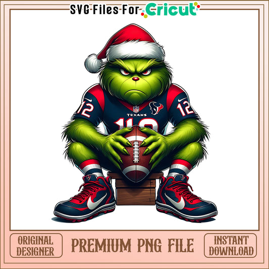 Grinch player football Texans png, Houston Texans png, NFL png
