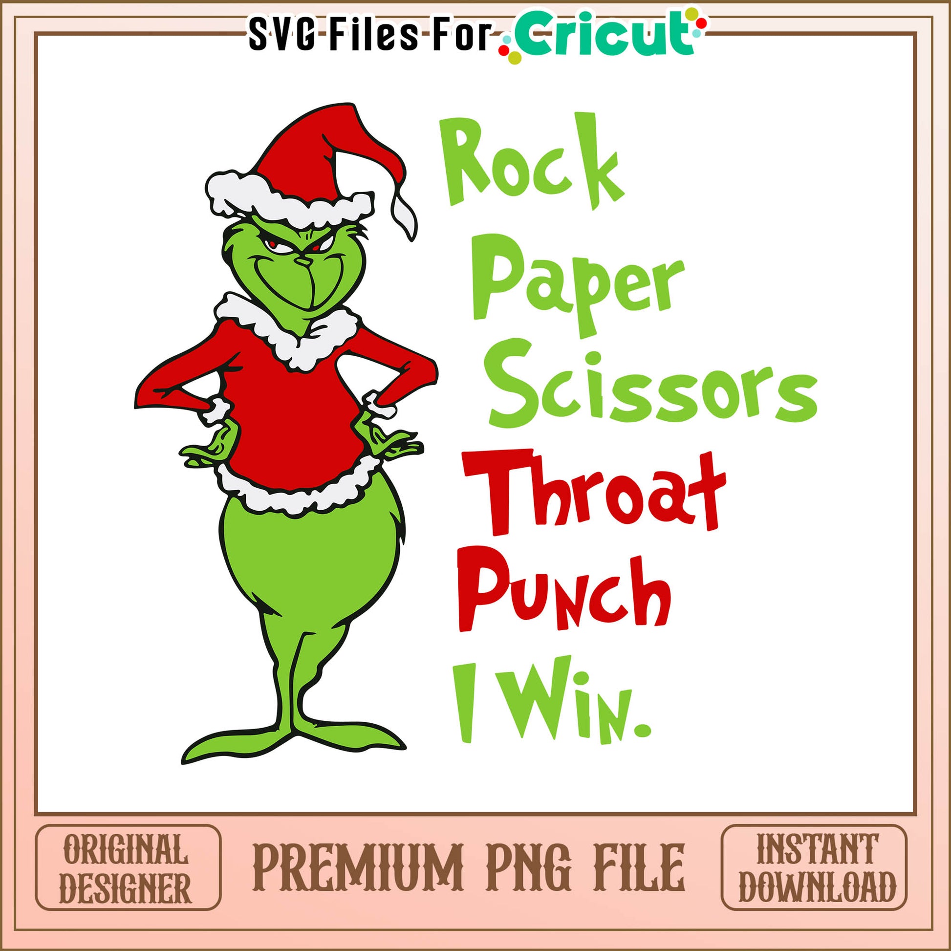 Grinch rock paper merry christmas png, christmas cartoon grinch​​ png