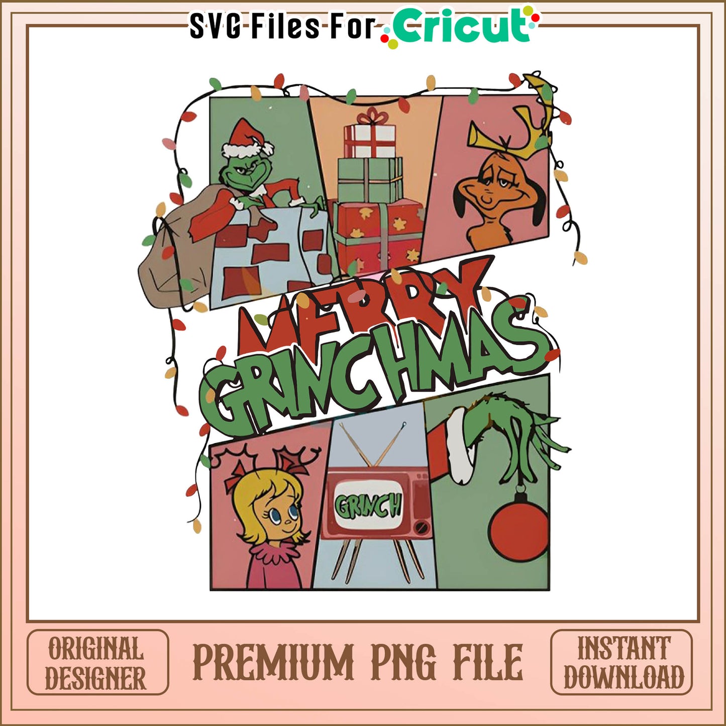 Grinch thief merry christmas png, how the grinch stole christmas​ png