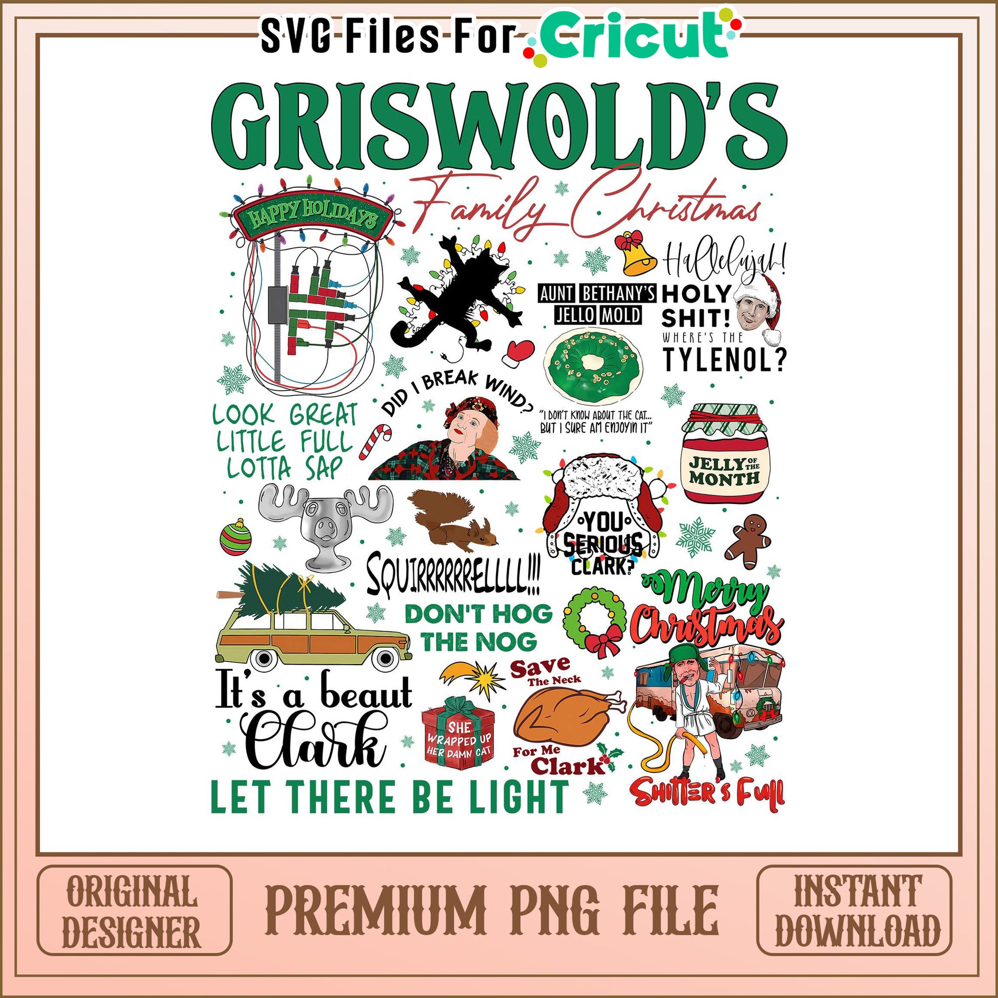 Griswold Christmas PNG, Family Christmas quotes and images