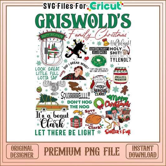 Griswold Christmas PNG, Family Christmas quotes and images