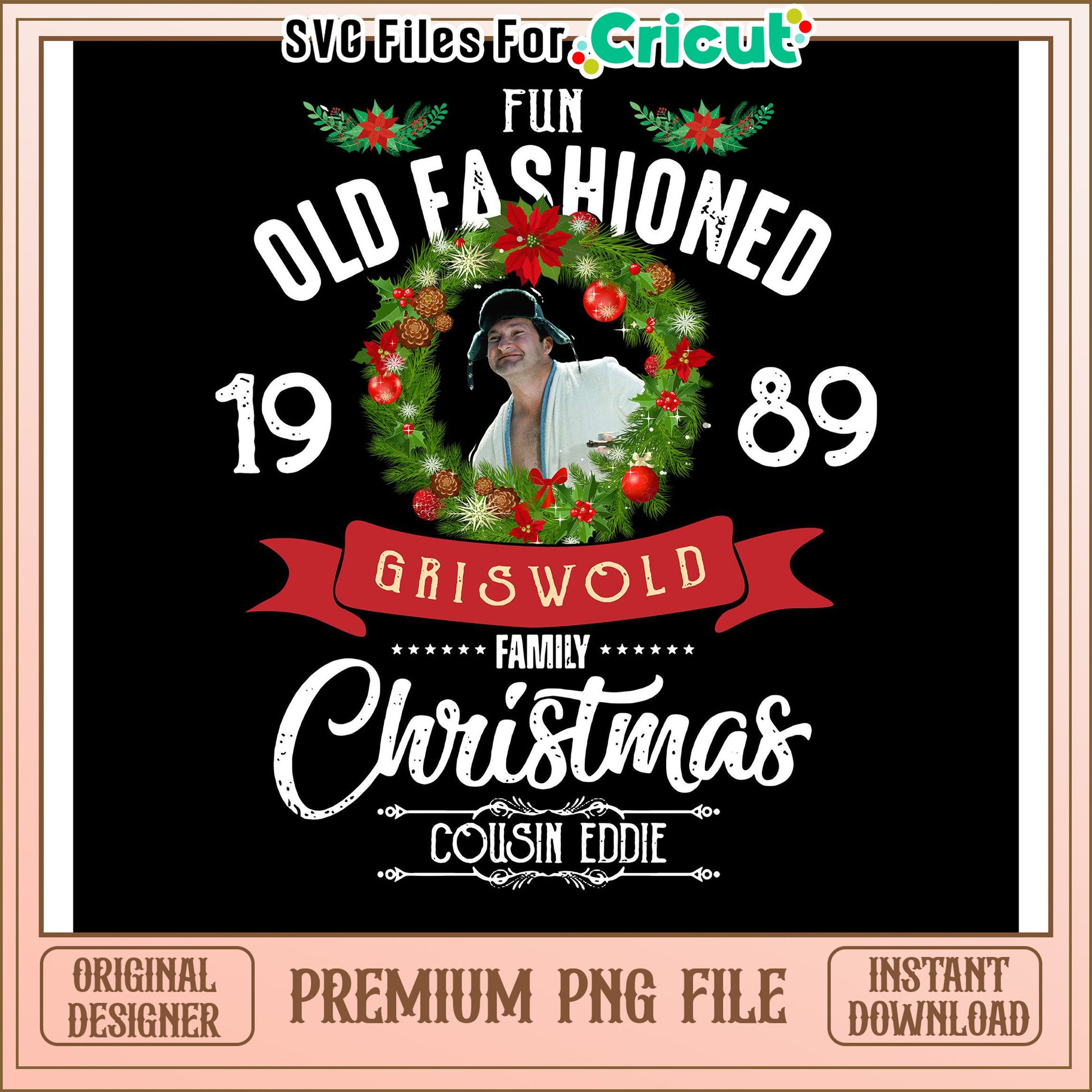 Griswold Family Christmas Design, Fun Old Fashioned PNG File