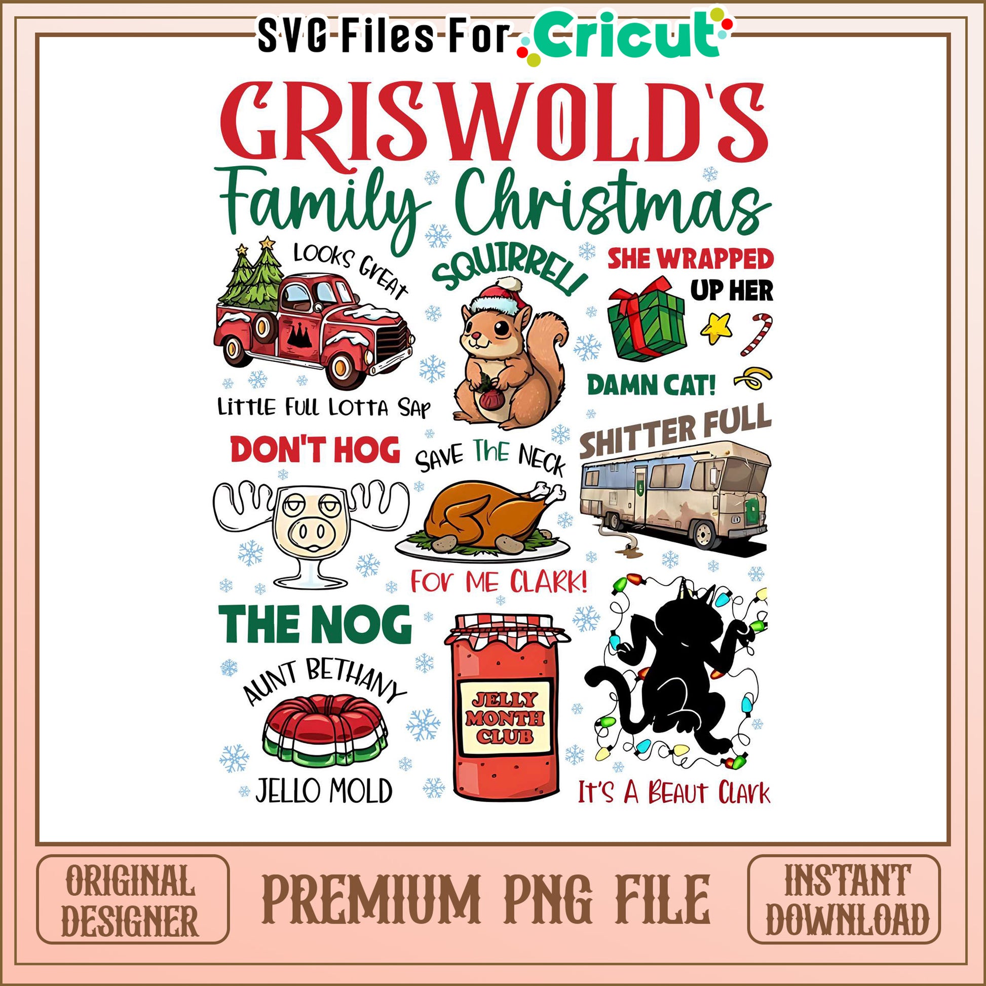 Griswold Family Christmas PNG Design, Perfect for Holiday Crafts