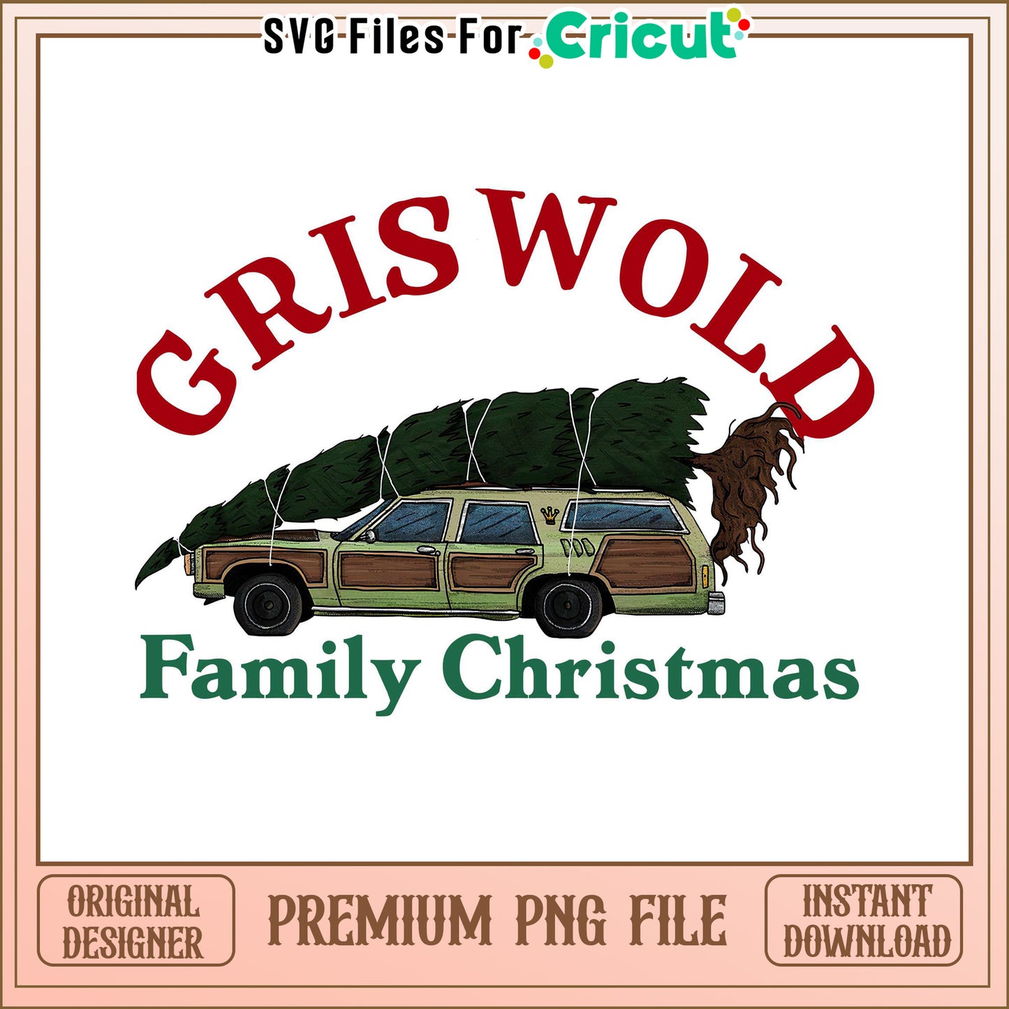 Griswold Family Christmas PNG, Instant Download