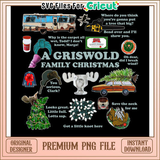 Griswold Family Christmas SVG Design, Perfect for Holiday Crafts