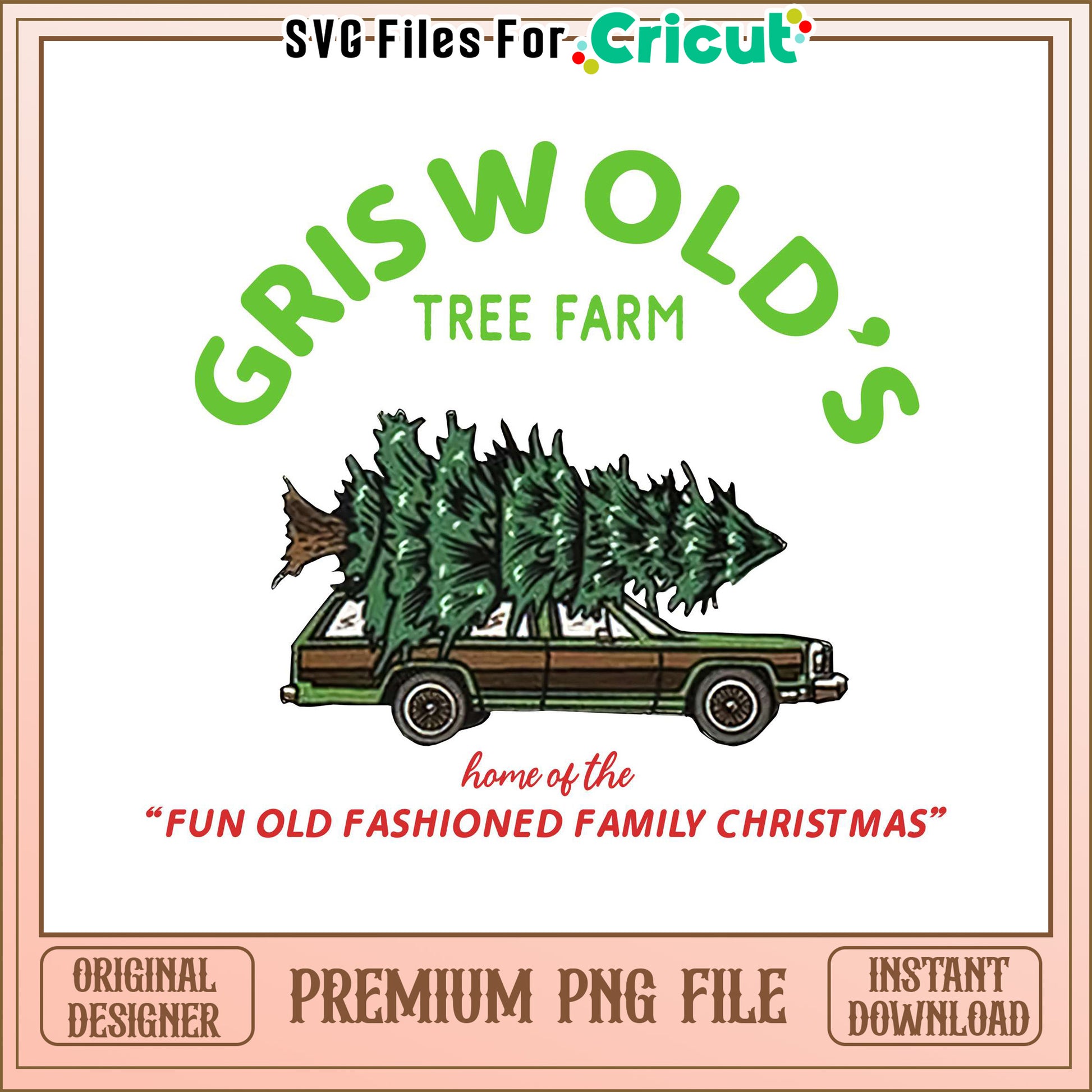 Griswold Tree Farm Christmas PNG File, perfect for holiday crafts