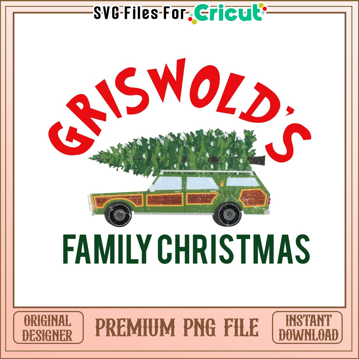 Griswold's Family Christmas PNG file for easy crafting, perfect for holiday designs