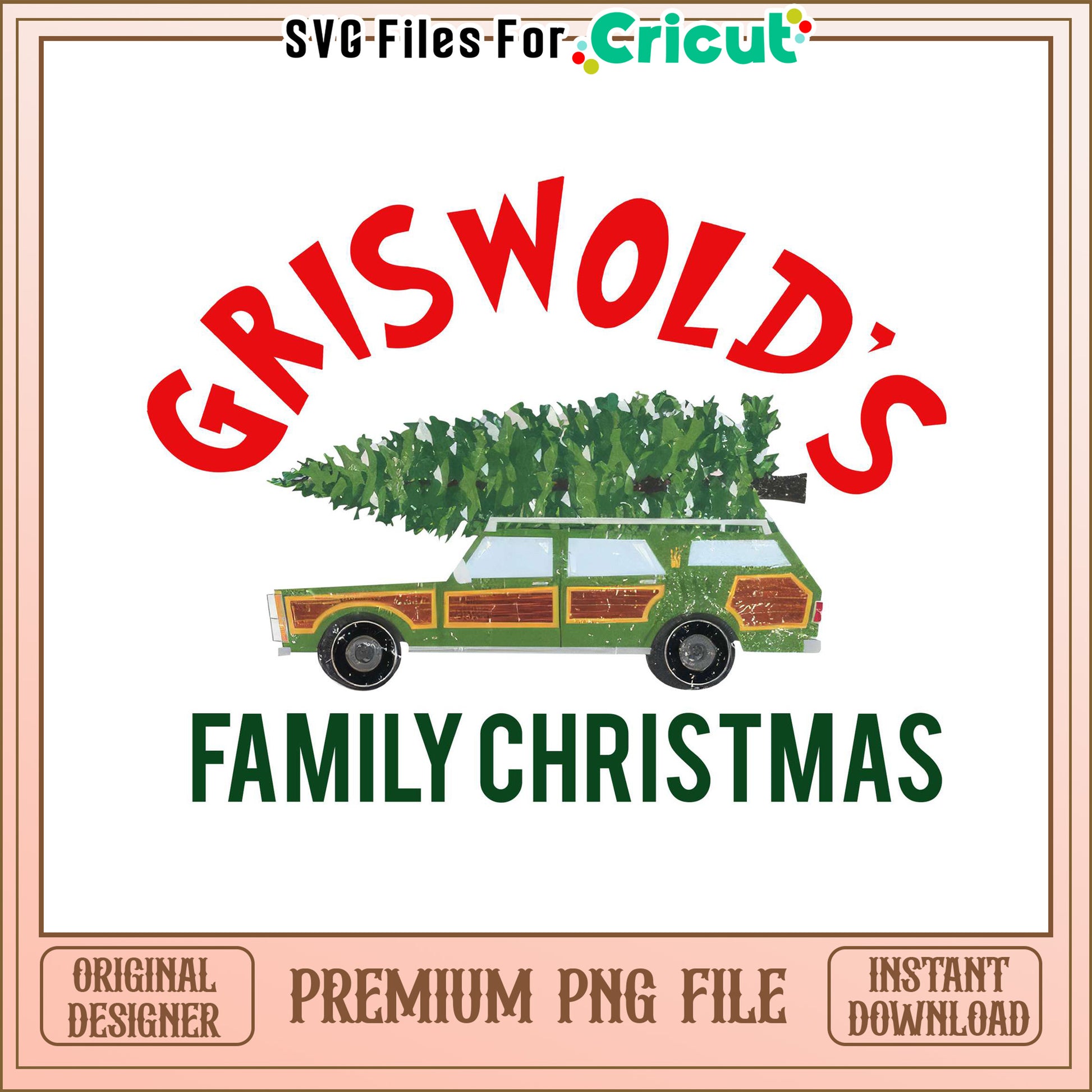 Griswold's Family Christmas PNG file for easy crafting, perfect for holiday designs