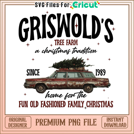 Griswold's Tree Farm PNG File, Celebrate a Christmas Tradition
