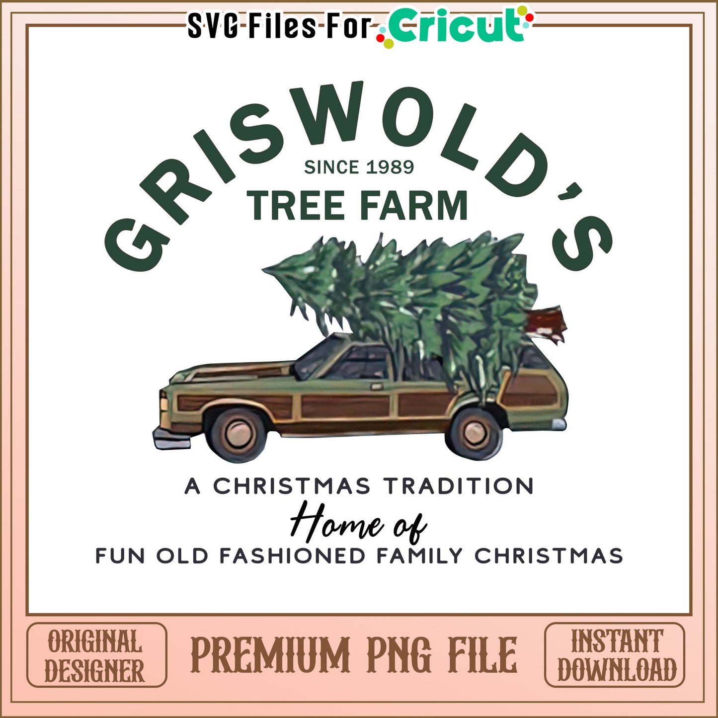 Griswold's Tree Farm PNG File for Christmas Decor, Instant Download Available
