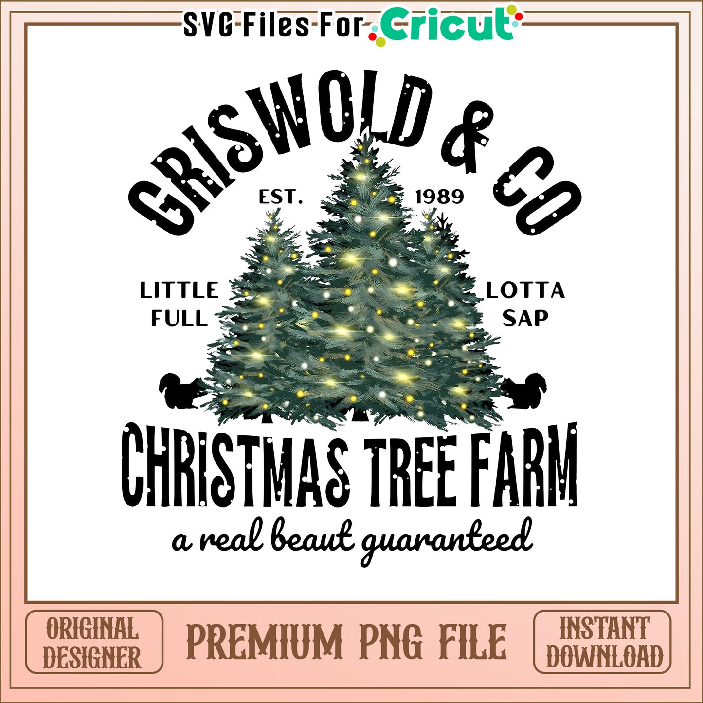 Griswold and CO tree christmas png, griswolds png, griswolds christmas png