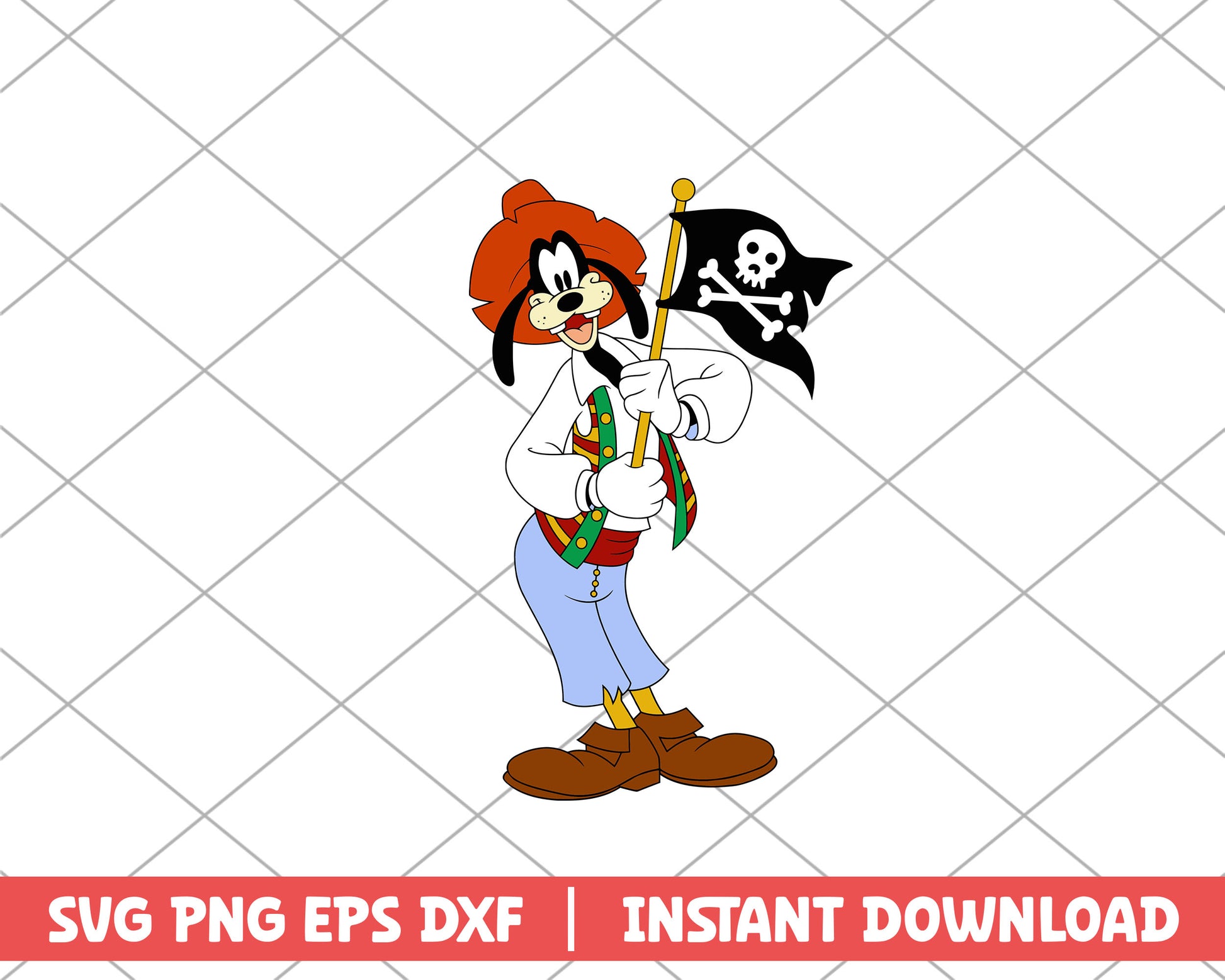 Groofy pirate disney svg