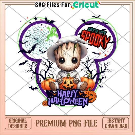 Groot happy halloween png, halloween​ costumes png, halloween time png