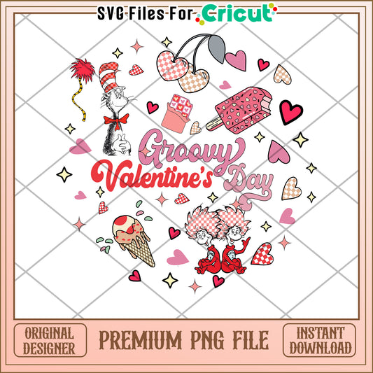 Groovy Valentine's Day PNG