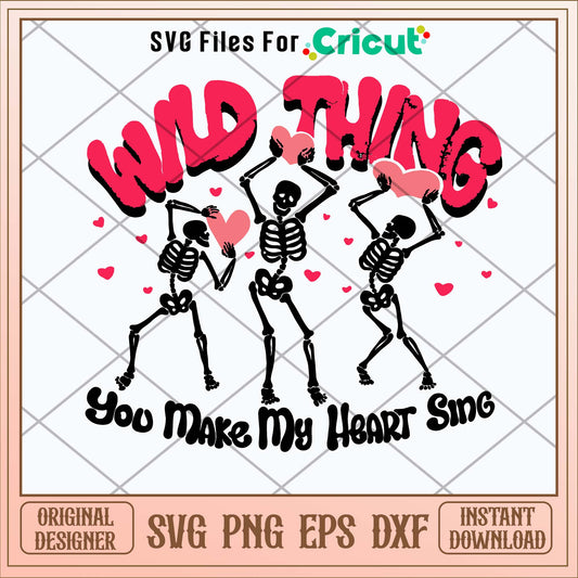 Groovy Wild Thing You Make My Heart Sing Svg