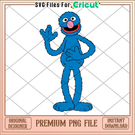 Grover character png, sesame street​ png, sesame workshop​ png