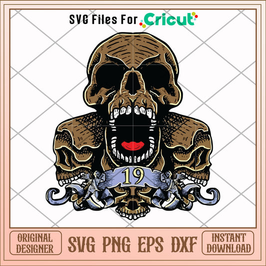 Grunge Skull Coat Of Arms svg, skull svg, other svg