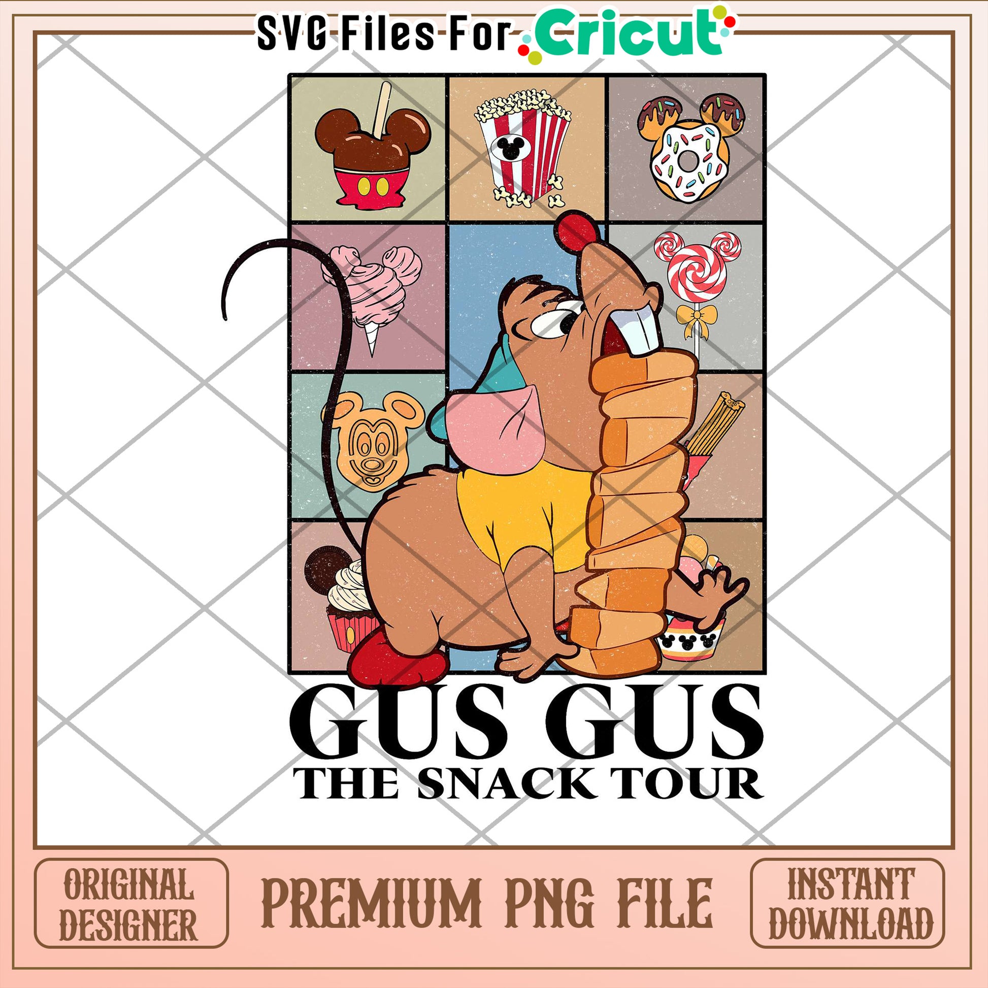 Gus Gus Snack Tour PNG Cricut