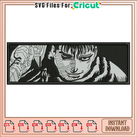 Guts Berserker Embroidery Design Instant Download
