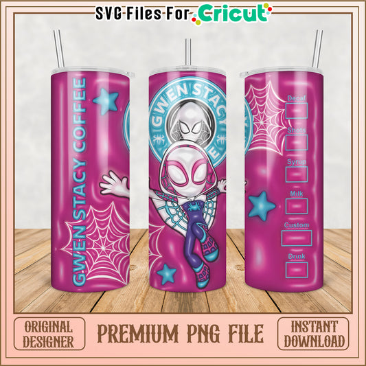 Gwen Stacy Coffee Tumbler PNG