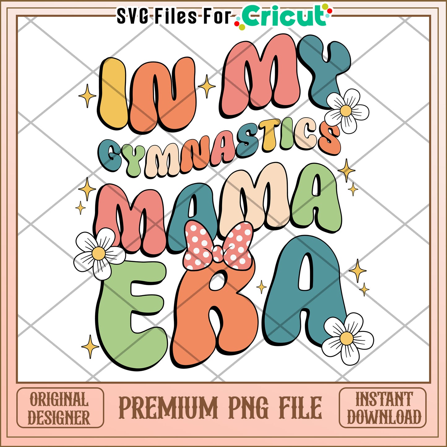 Gymnastics Mama Era PNG Design