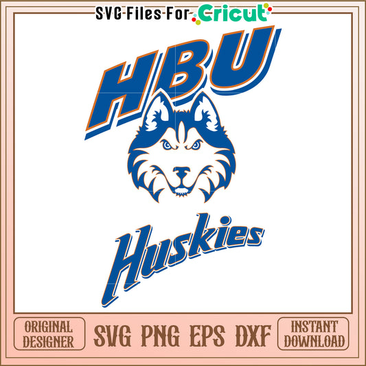 HBU Huskies SVG Files for Cricut, Perfect for DIY Projects and Crafts