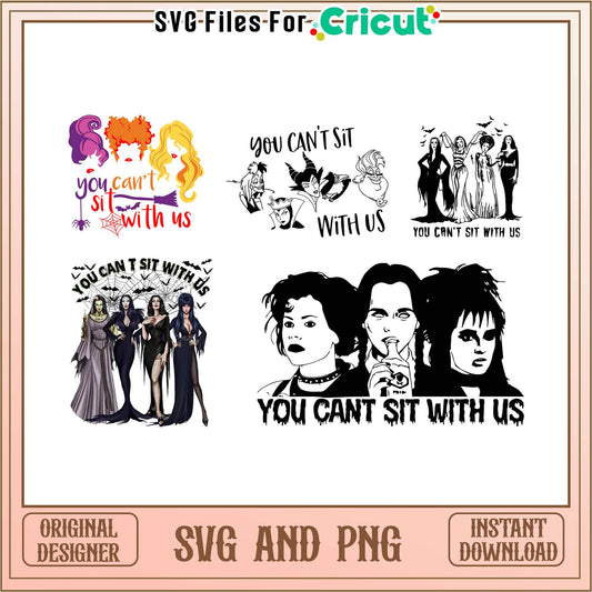 You can't sit with us halloween bundle svg, you can't sit with us​ svg