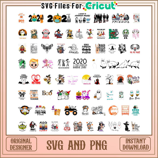 Cartoon halloween design bundle svg, halloween svg, disney halloween svg