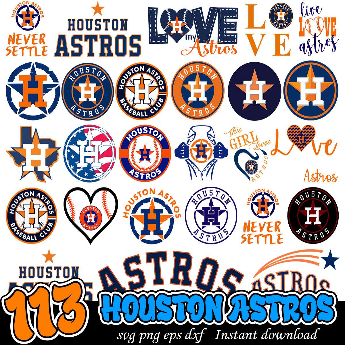 Houston Astros svg bundle, MLB baseball team bundle