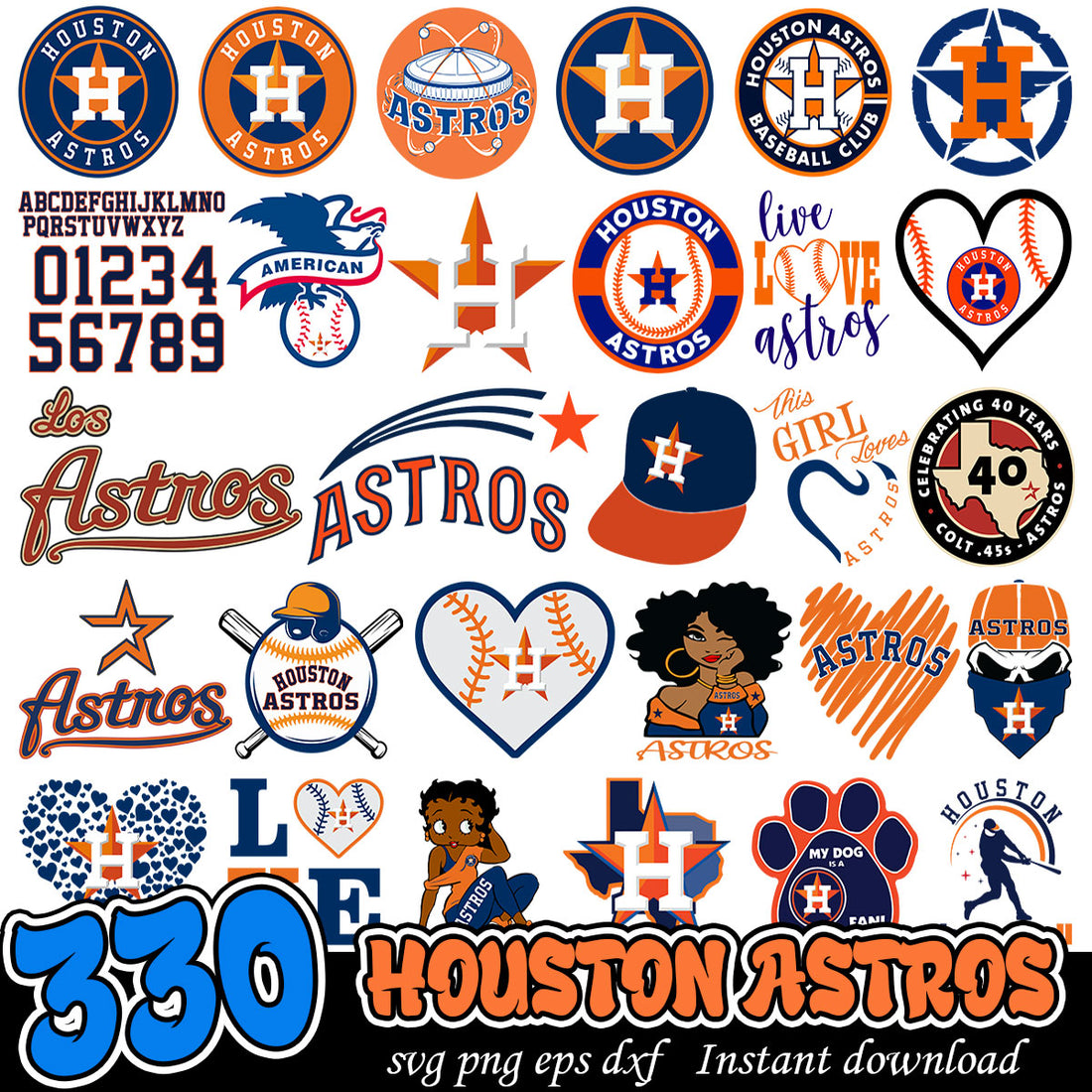 Houston Astros svg bundle, Houston Astros baseball team bundle – svg ...
