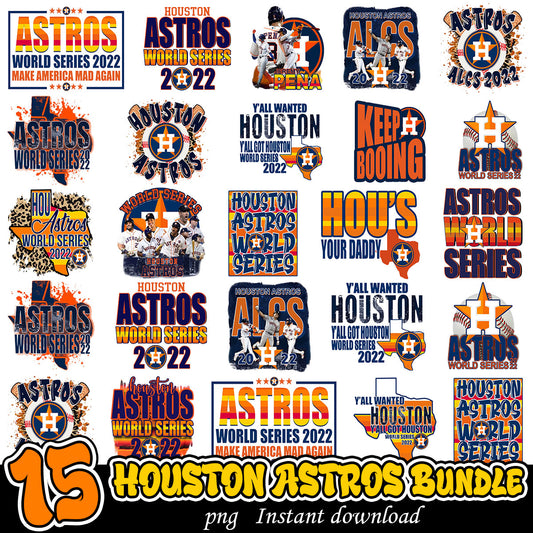 Houston Astros png bundle, Houston Astros baseball bundle