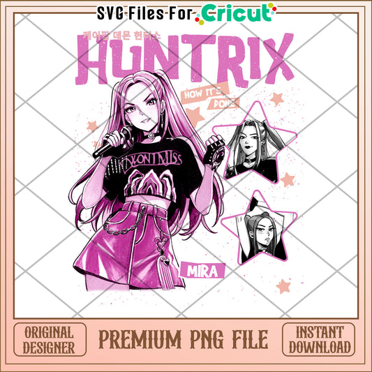 HUntrix mira png, manhwa png, saja and huntrix png