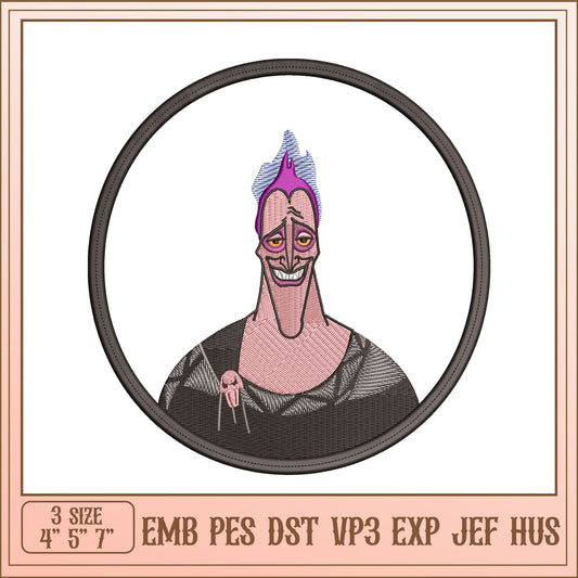 Hades Embroidery Design - 3 Sizes
