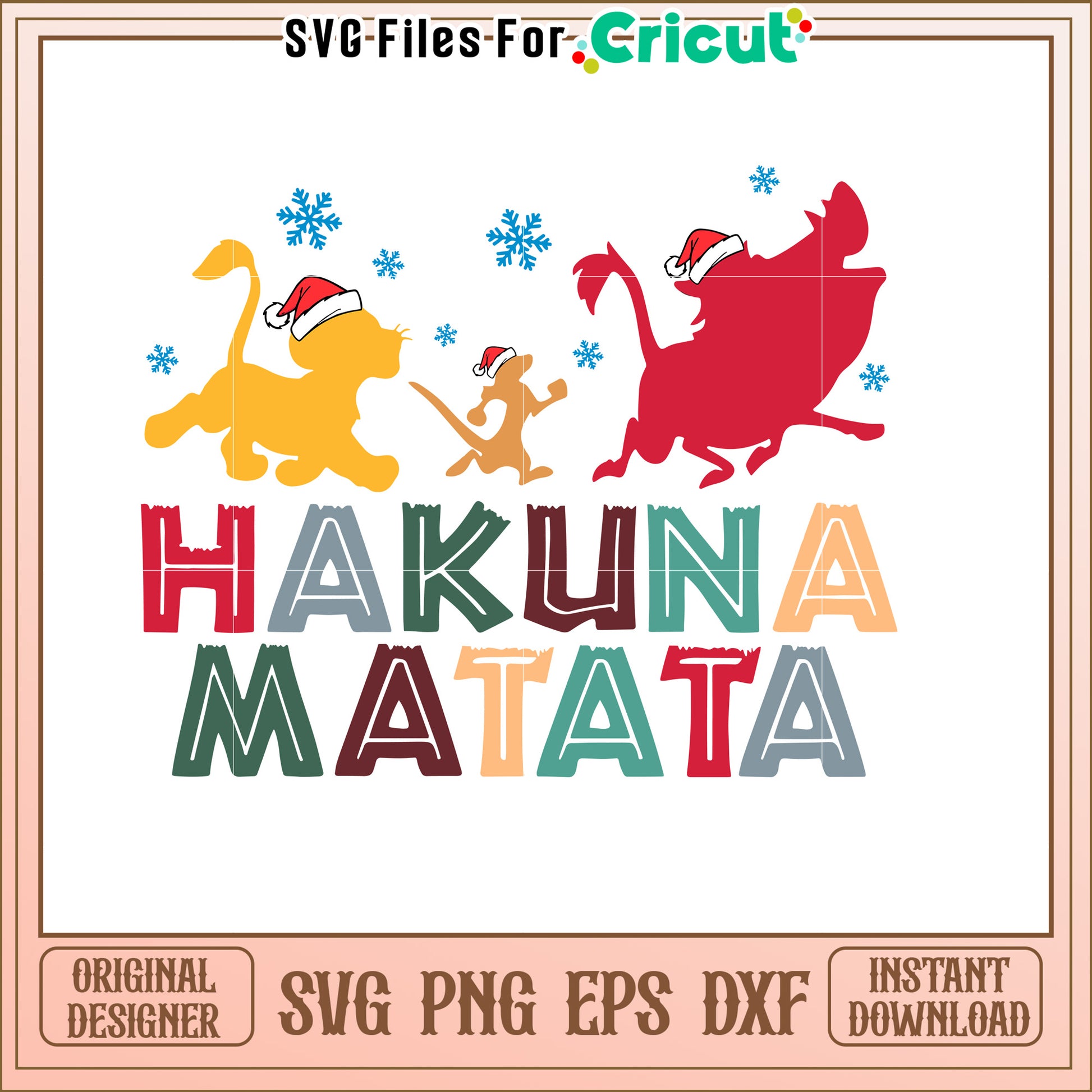 Hakuna Matata Christmas SVG