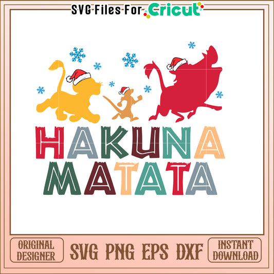 Hakuna Matata Christmas SVG