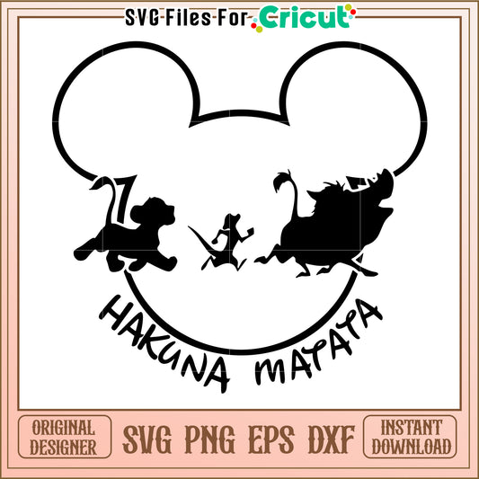 Hakuna Matata SVG Design Download