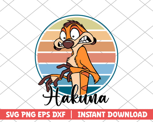 Hakuna animal kingdom disney svg