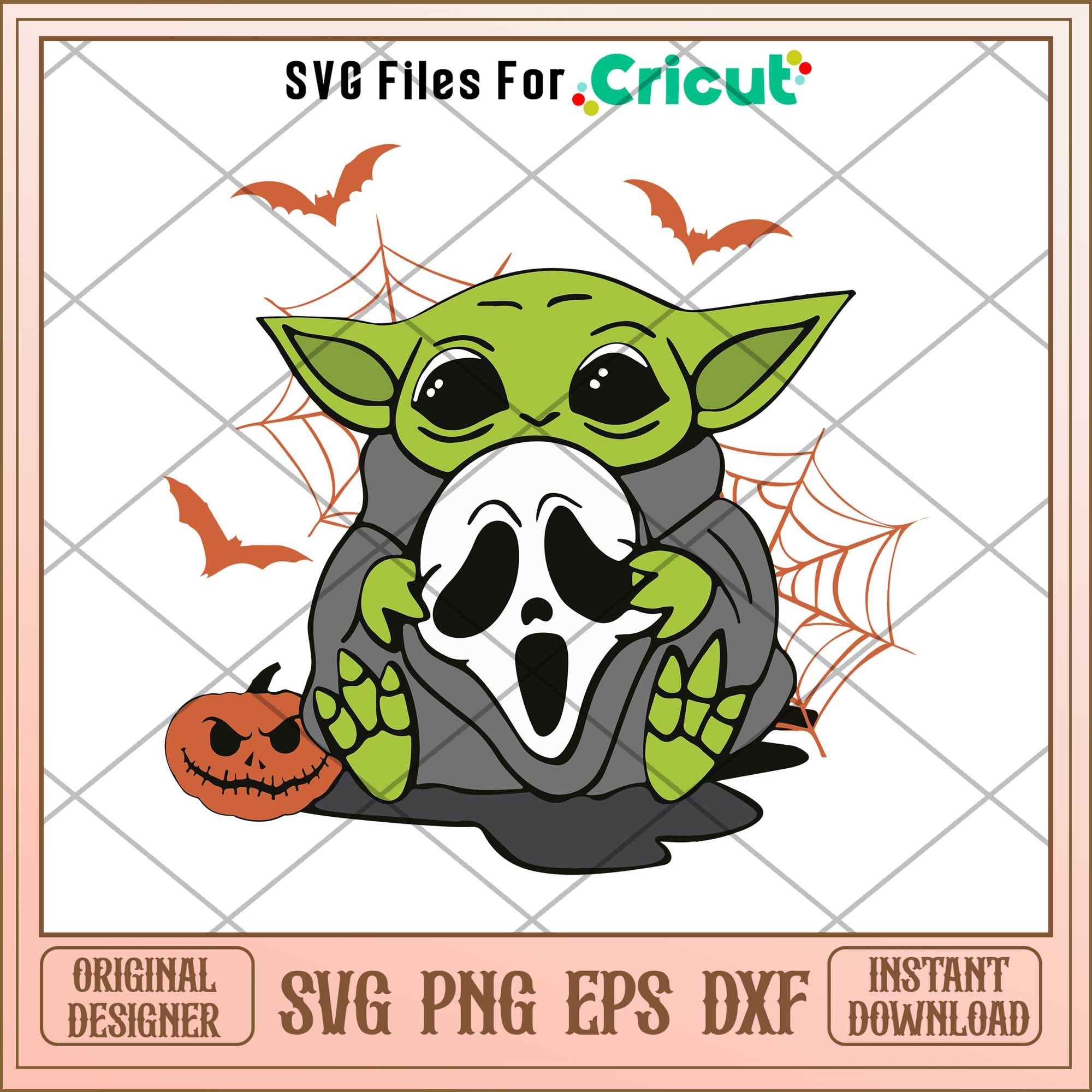 Halloween Baby Yoda Ghost svg, The Mandalorian svg, digital download ...