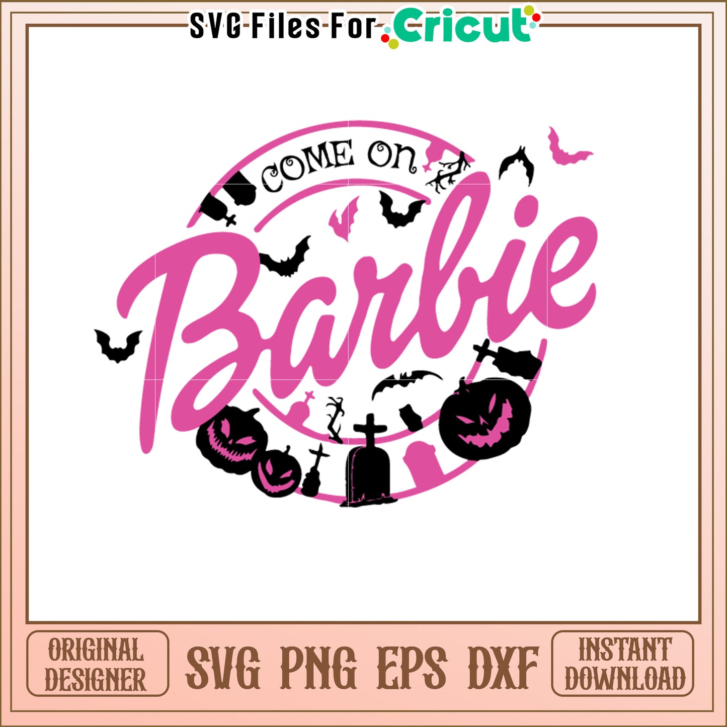 Halloween Barbie SVG Design