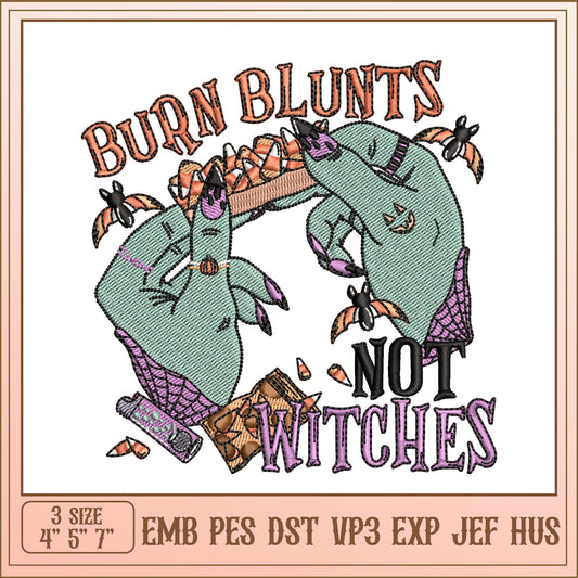 Halloween Burn Blunts Embroidery Design