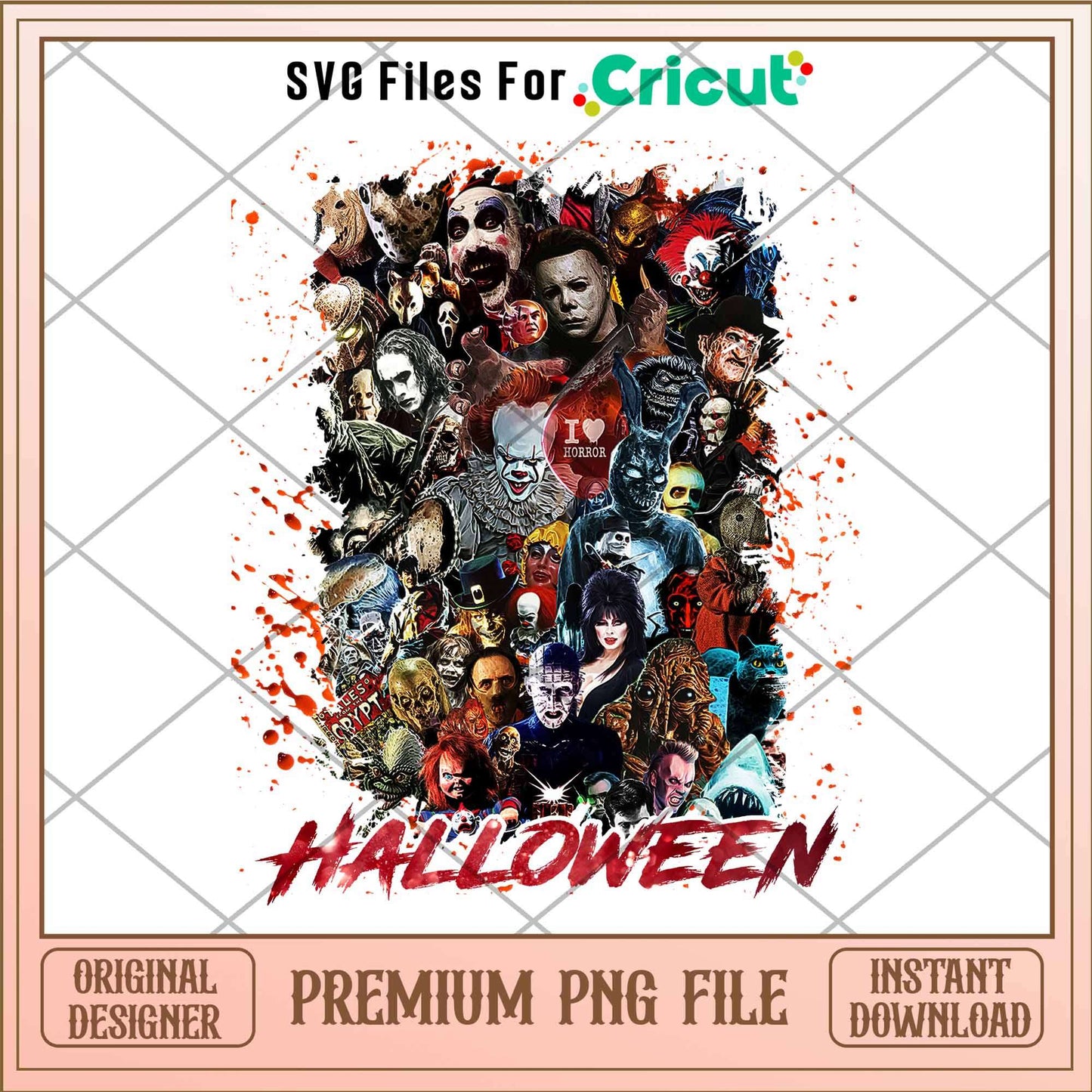 Halloween Characters Horror Friend png, Horror characters png, Digital Download