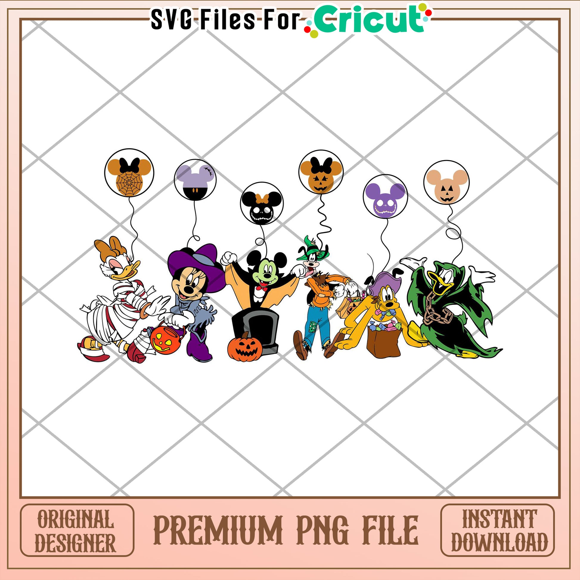 Halloween Disney PNG Cricut File