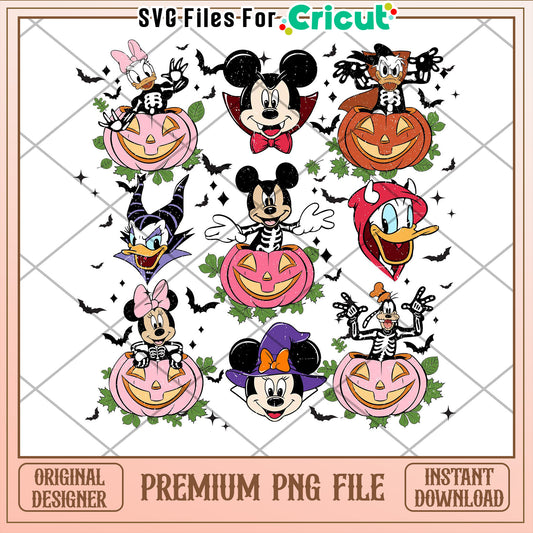 Halloween Disney PNG Sublimation Designs